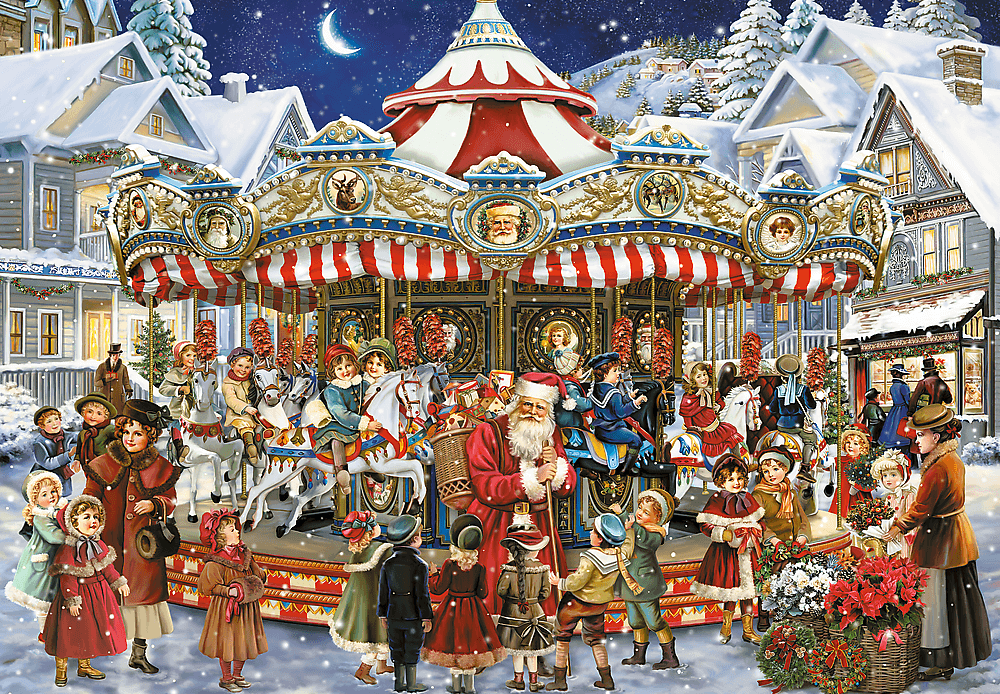 Karácsonyi Körhinta Trefl 1000 darabos kirakó puzzle (TR-10865) - puzzlegarden