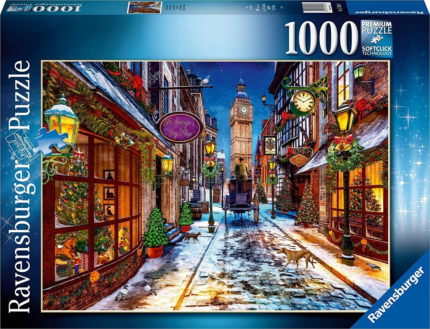 Karácsonyi utca Ravensburger 1000 darabos kirakó puzzle (RA-17086 4005556170869) - puzzlegarden