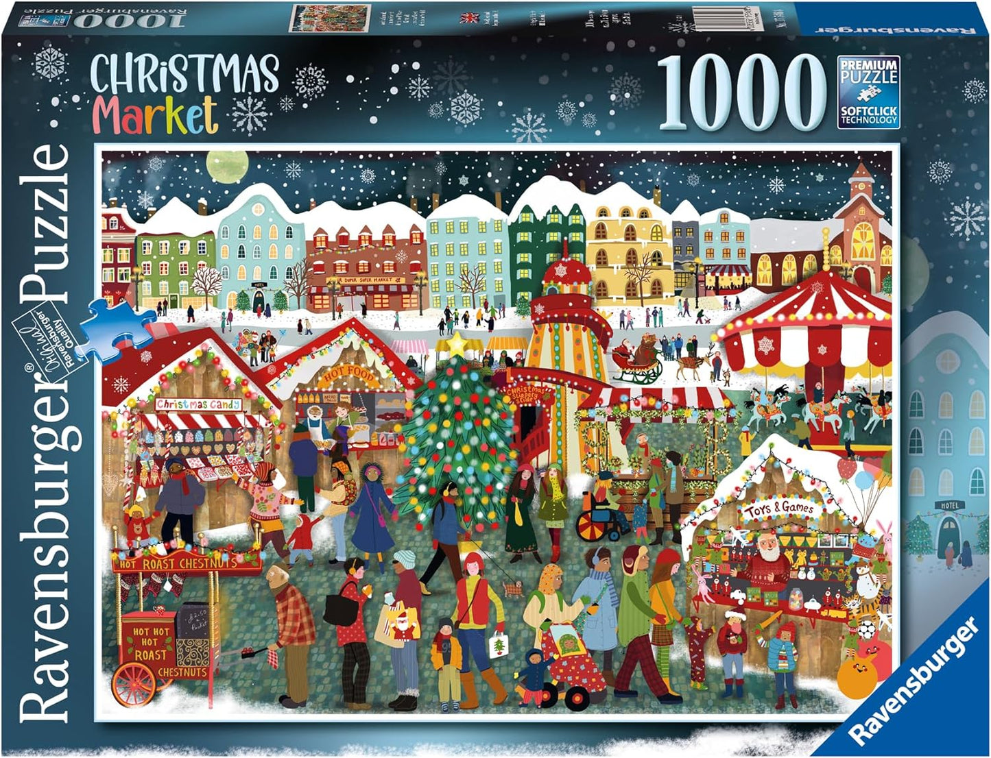 Karácsonyi Vásár Ravensburger 1000 darabos kirakó puzzle (RA-17546 4005556175468) - puzzlegarden