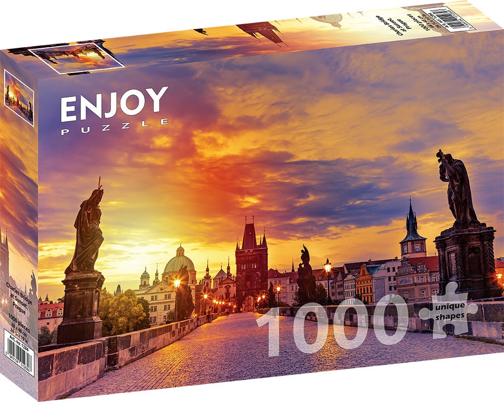 Károly híd a Naplementében, Prága ENJOY 1000 darabos kirakó puzzle (EN-1284 5949194012848) - puzzlegarden