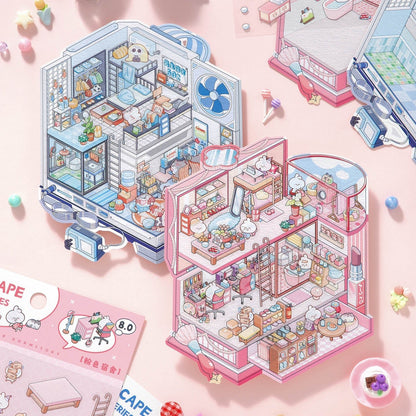 Kék kollégium - matricajelenet Simno 1 darabos kirakó puzzle (SN-6941776325574) - puzzlegarden