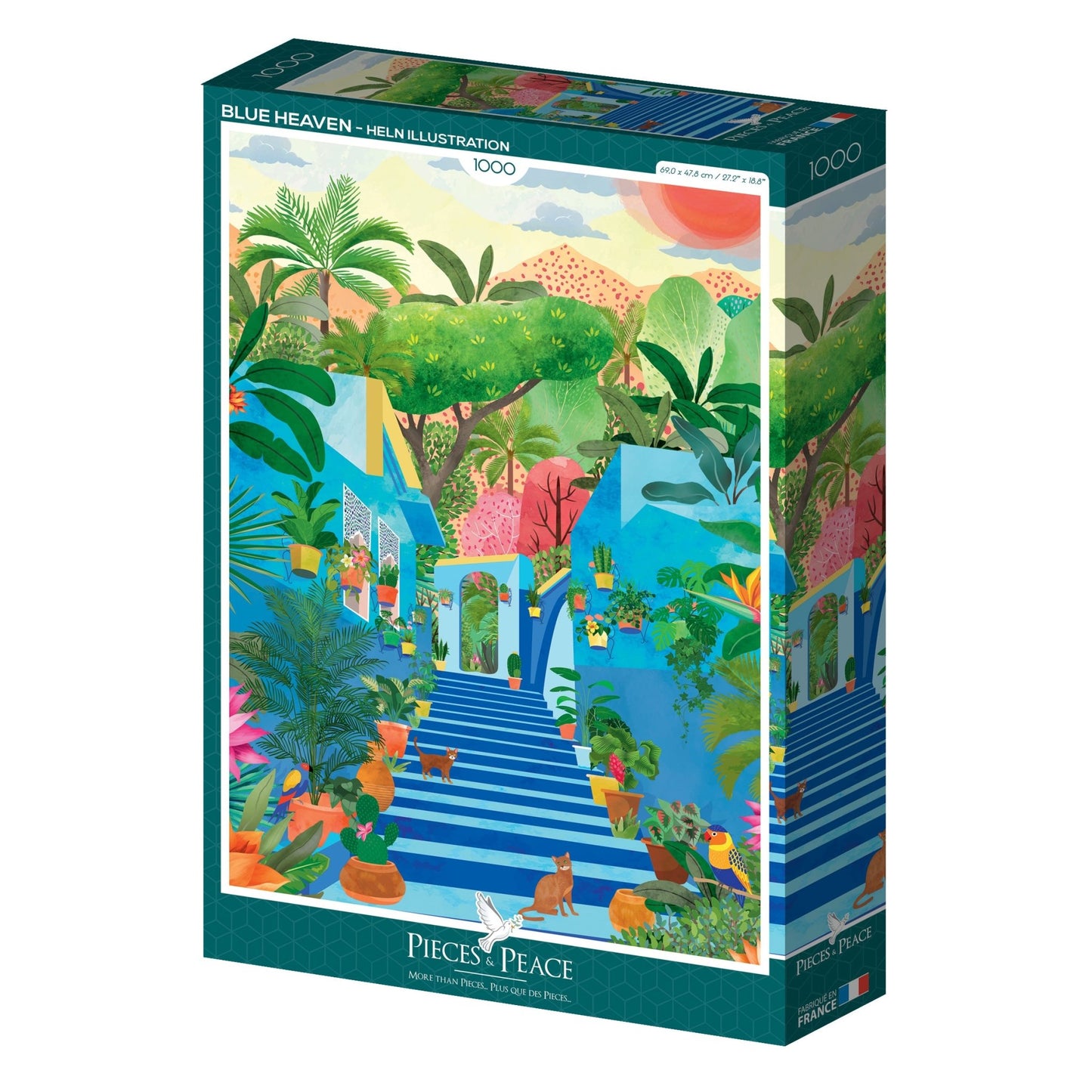 Kék paradicsom Pieces & Peace 1000 darabos kirakó puzzle (PaP - F - 00123 3667232001235) - puzzlegarden