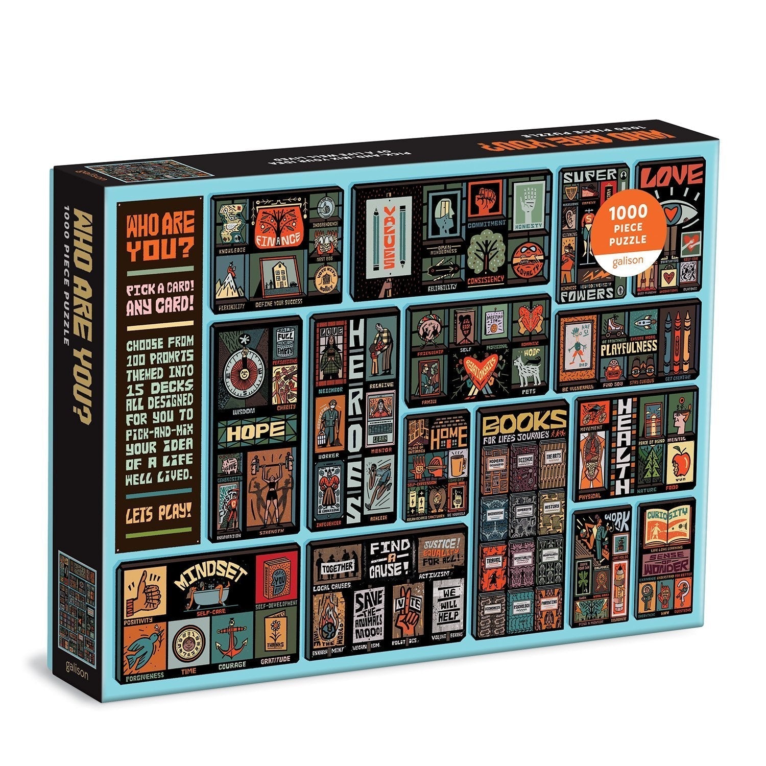 Ki vagy te? Galison 1000 darabos kirakó puzzle (GA-9780735370487) - puzzlegarden