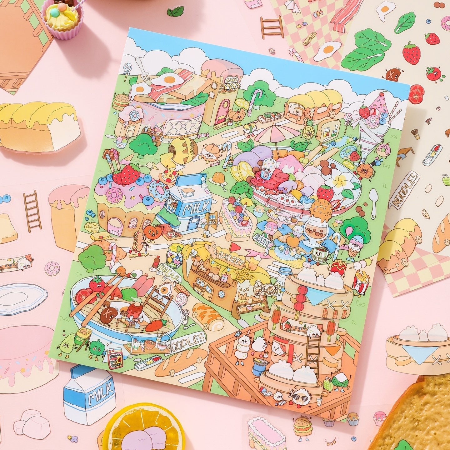 Kikötőváros - matricajelenet Simno 1 darabos kirakó puzzle (SN-6941776326212) - puzzlegarden