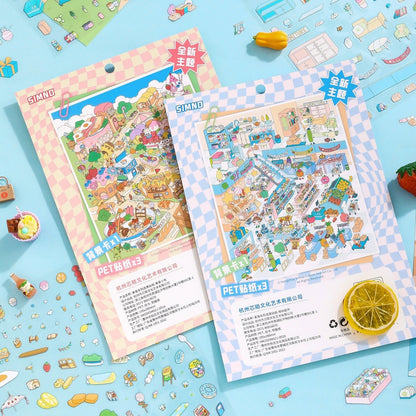 Kikötőváros - matricajelenet Simno 1 darabos kirakó puzzle (SN-6941776326212) - puzzlegarden