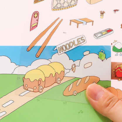 Kikötőváros - matricajelenet Simno 1 darabos kirakó puzzle (SN-6941776326212) - puzzlegarden