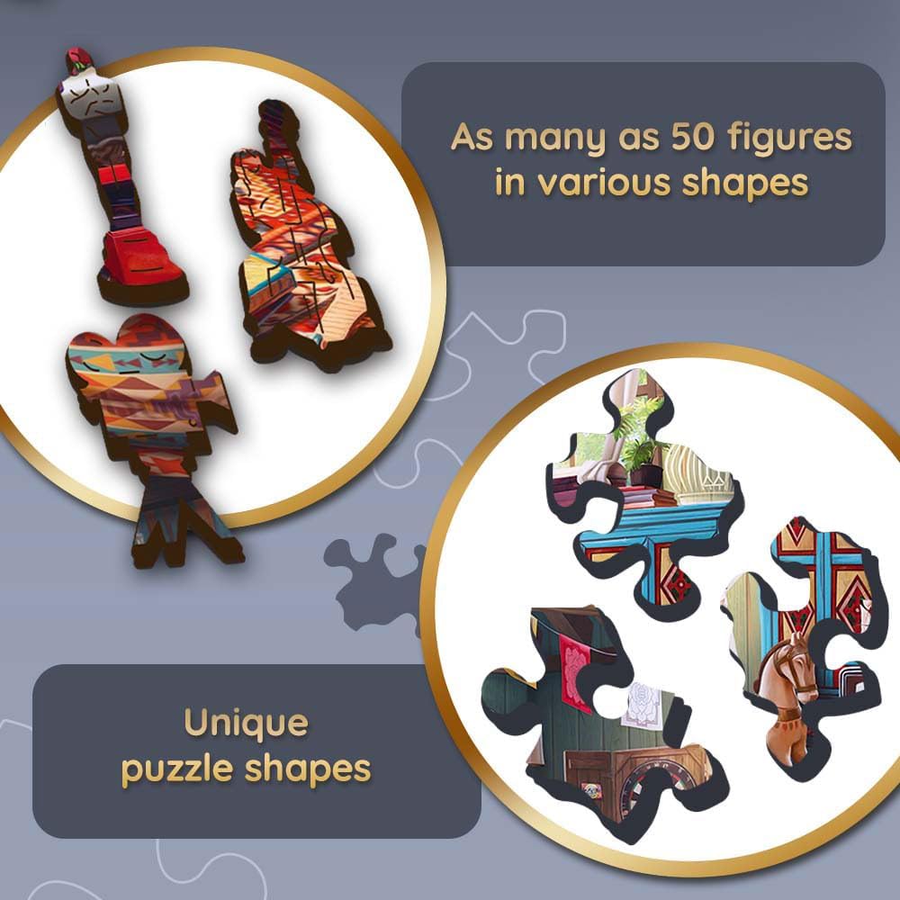 Kincsek a Padláson - Fa kirakó Trefl Wood Craft 500 darabos kirakó puzzle (TR-20179) - puzzlegarden