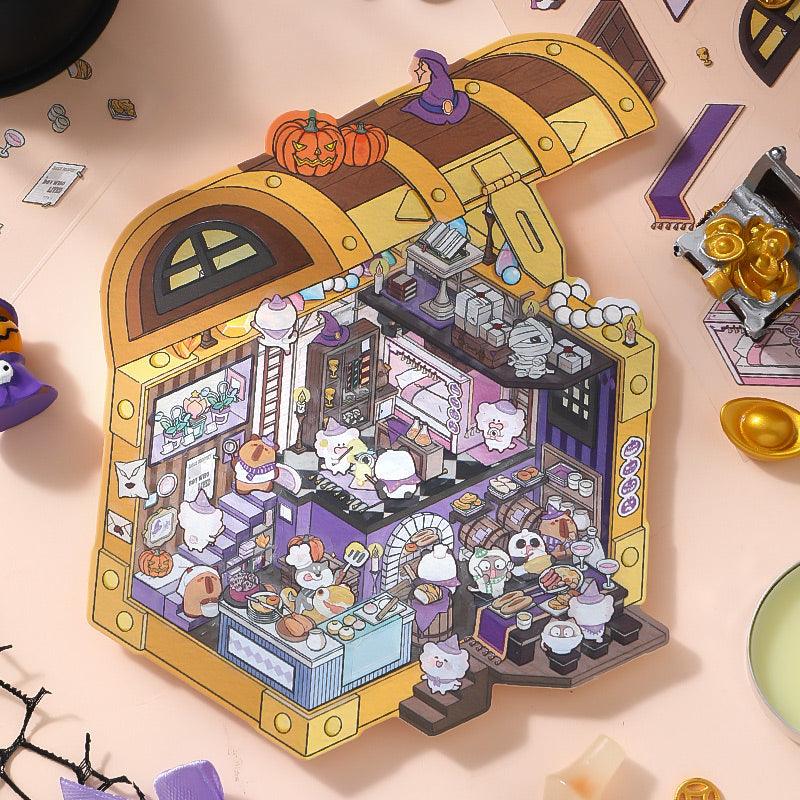 Kincsesláda - matricajelenet Simno 1 darabos kirakó puzzle (SN-6941776319849) - puzzlegarden