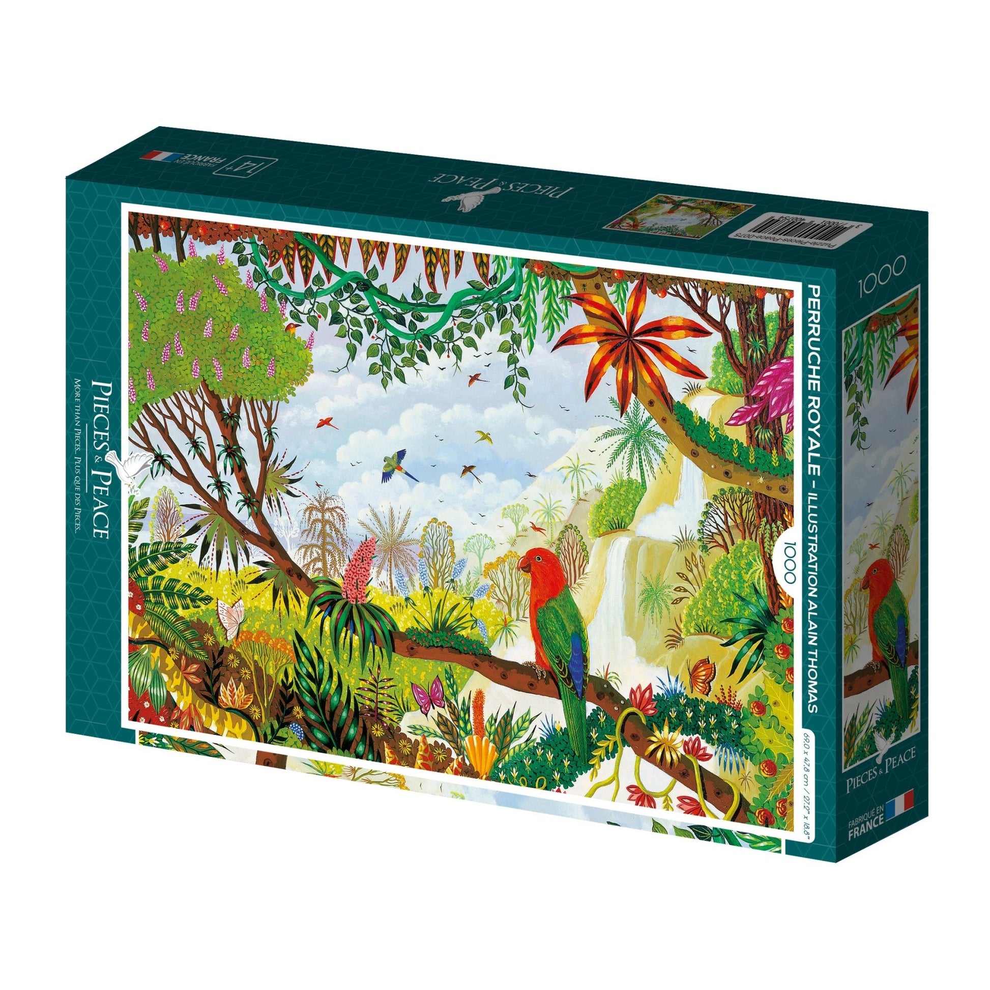 Király papagáj Pieces & Peace 1000 darabos kirakó puzzle (PaP - 0075 3770001400754) - puzzlegarden