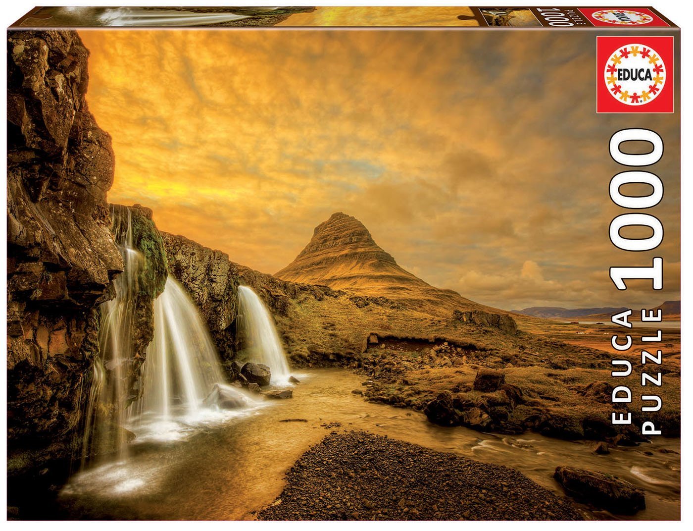 Kirkjufellsfoss Vízesés, Izland Educa 1000 darabos kirakó puzzle (ED-17971 8412668179714) - puzzlegarden