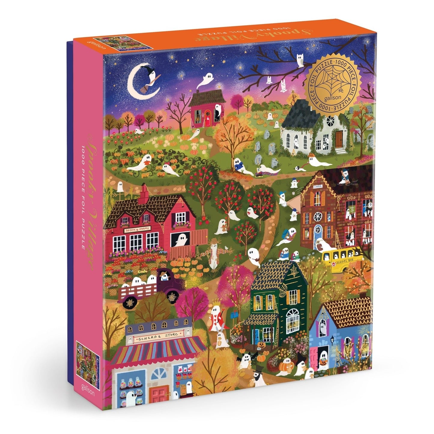 Kísértetfalu - aranyfóliás Galison 1000 darabos kirakó puzzle (GA-9780735386075) - puzzlegarden