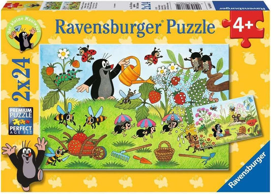 Kisvakond a Kertben - 2x24 Ravensburger 24 darabos kirakó puzzle (RA - 08861) - puzzlegarden