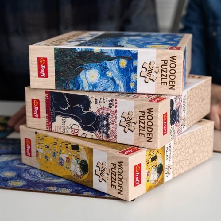 Klimt - A Csók - FA Kirakó! Trefl Wood Craft 200 darabos kirakó puzzle (TR-20247 5900511202472) - puzzlegarden