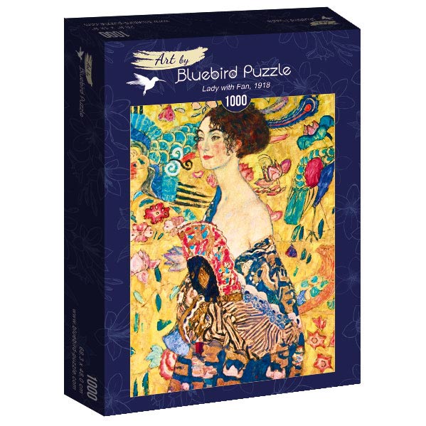 Klimt - Hölgy legyezővel Bluebird 1000 darabos kirakó puzzle (BB-60095 3663384600951) - puzzlegarden