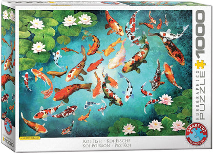 Koi Halak Eurographics 1000 darabos kirakó puzzle (EUR-6000-5696 628136656962) - puzzlegarden