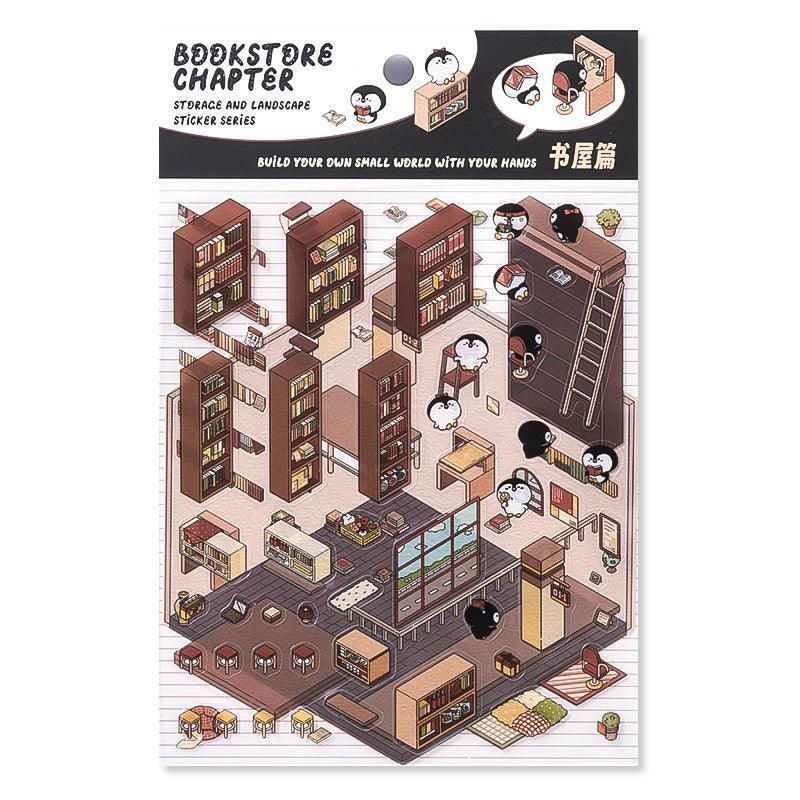 Könyvesbolt - matricajelenet Simno 1 darabos kirakó puzzle (SN-6941776312512) - puzzlegarden