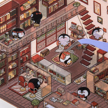 Könyvesbolt - matricajelenet Simno 1 darabos kirakó puzzle (SN-6941776312512) - puzzlegarden