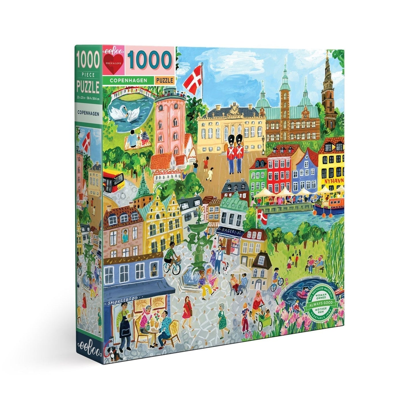 Koppenhága Eeboo 1000 darabos kirakó puzzle (EB-PZTCOP 689196510878) - puzzlegarden