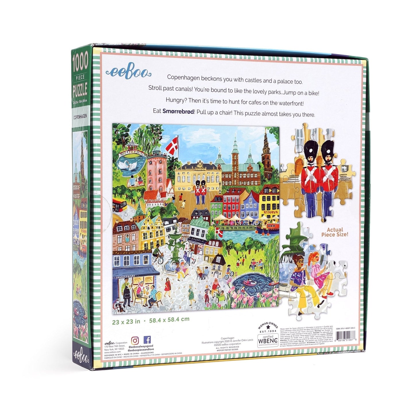 Koppenhága Eeboo 1000 darabos kirakó puzzle (EB-PZTCOP 689196510878) - puzzlegarden