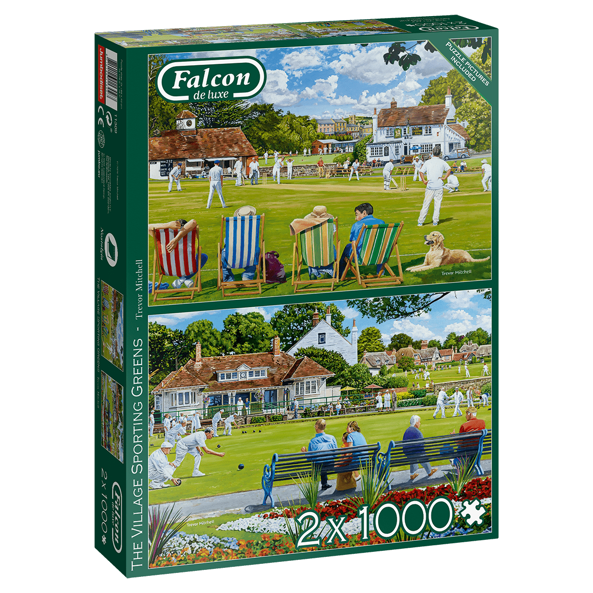 Krikettezés - 2x1000 Falcon 2x1000 darabos kirakó puzzle (FA-11309 8710126113097) - puzzlegarden