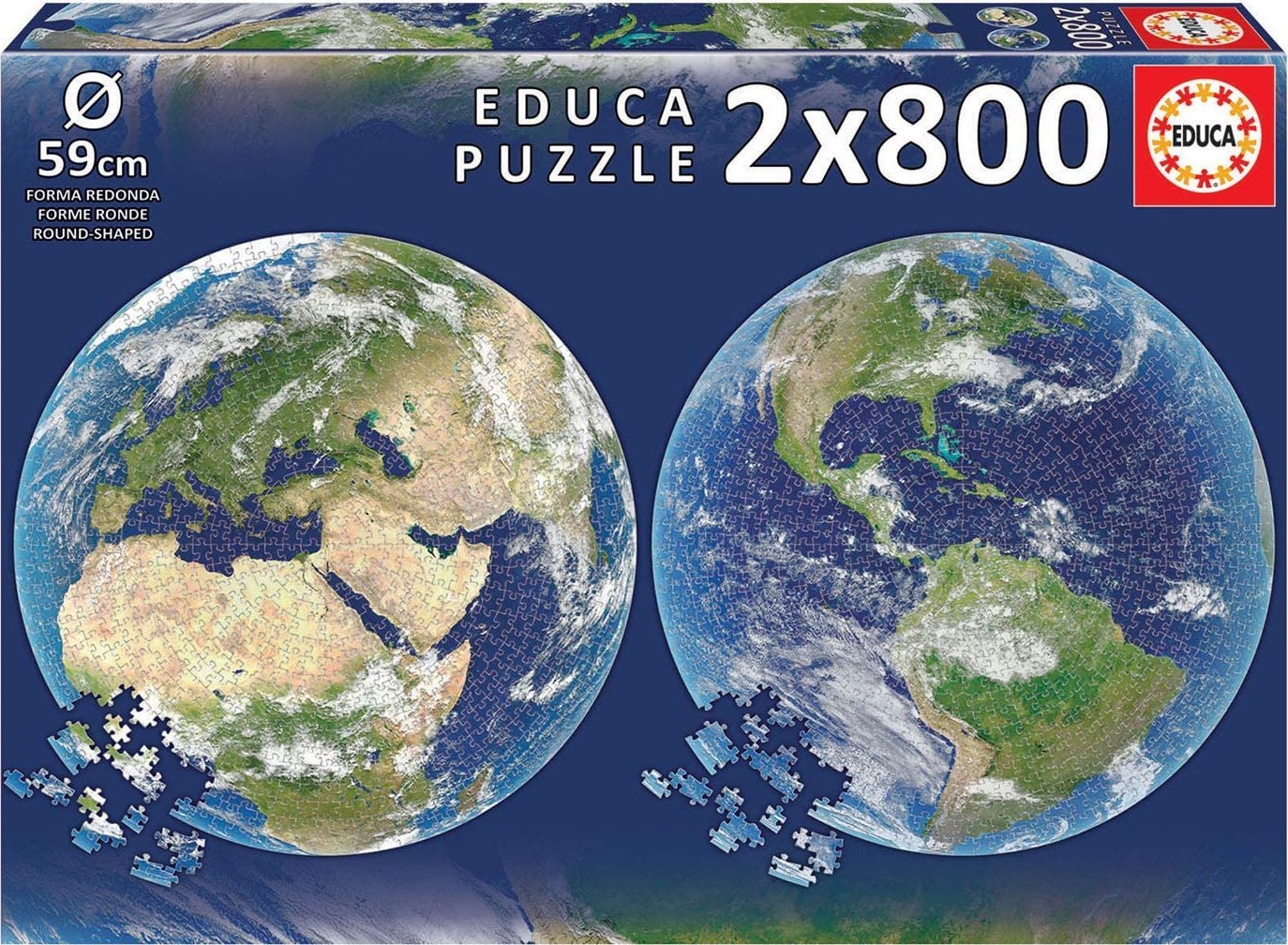 A Föld - 2x800 Educa 2x800 darabos kirakó puzzle (ED-19039 8412668190399) - puzzlegarden