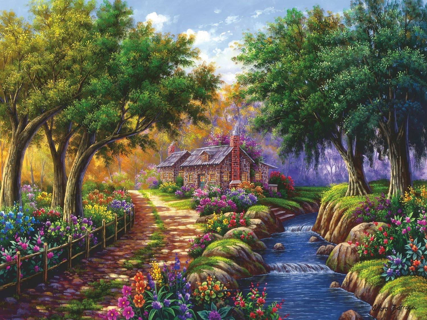 Kunyhó a Folyóparton Ravensburger 1500 darabos kirakó puzzle (RA-17109 4005556171095) - puzzlegarden