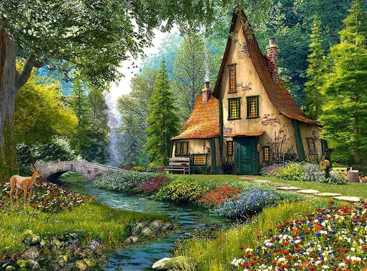 Kunyhó az erdő mélyén Castorland 2000 darabos kirakó puzzle (C - 200634) - puzzlegarden