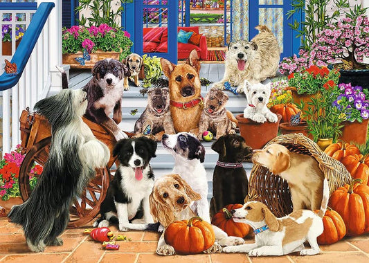 Kutyabarátok - Fa kirakó Trefl Wood Craft 1000 darabos kirakó puzzle (TR - 20149) - puzzlegarden