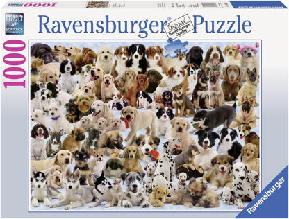 Kutyák! Ravensburger 1000 darabos kirakó puzzle (RA-15633 4005556156337) - puzzlegarden