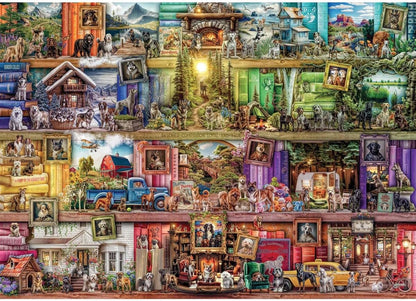 Kutyakönyvtár Ravensburger 1000 darabos kirakó puzzle (RA - 12001259 4005555012597) - puzzlegarden