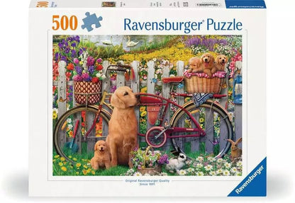Kutyusok a kertben Ravensburger 500 darabos kirakó puzzle (RA - 12000209) - puzzlegarden