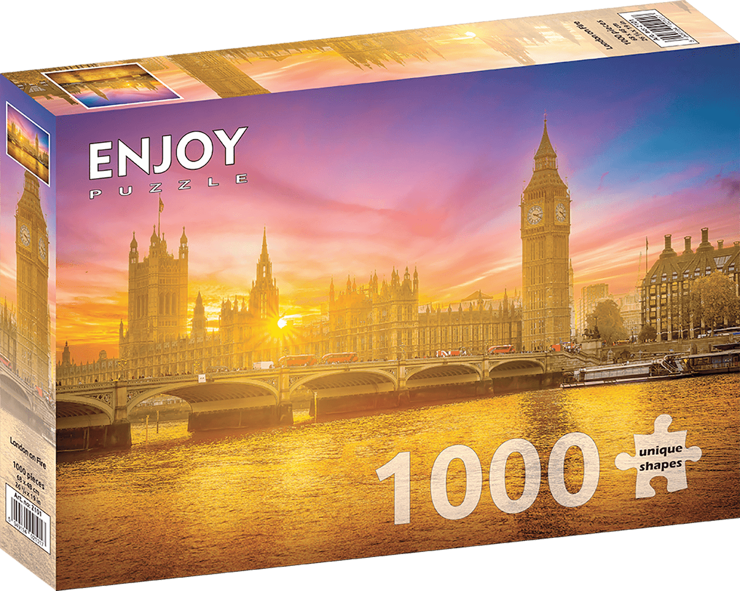 Lángoló London ENJOY 1000 darabos kirakó puzzle (EN-2101 5949194021017) - puzzlegarden