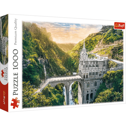Las Lajas - szentély, Kolumbia Trefl 1000 darabos kirakó puzzle (TR - 10724) - puzzlegarden