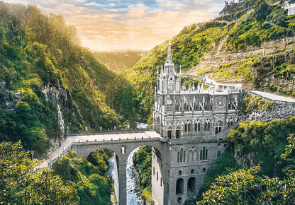 Las Lajas - szentély, Kolumbia Trefl 1000 darabos kirakó puzzle (TR - 10724) - puzzlegarden
