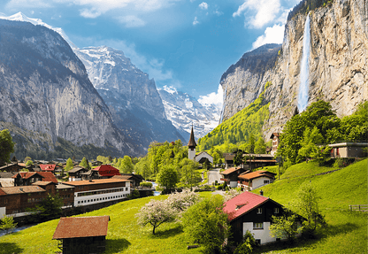 Lauterbrunnen, Svájc Trefl 3000 darabos kirakó puzzle (TR-33076) - puzzlegarden