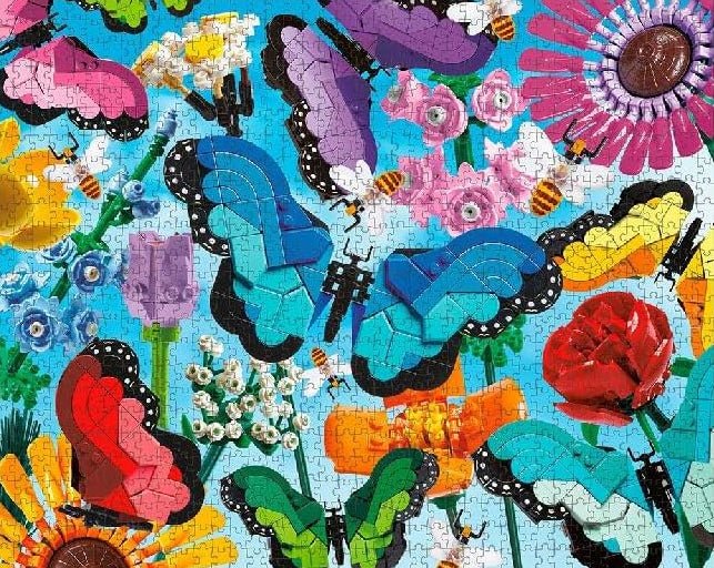 LEGO – Pillangók & Virágok Galison 1000 darabos kirakó puzzle (GA-9781797233437) - puzzlegarden