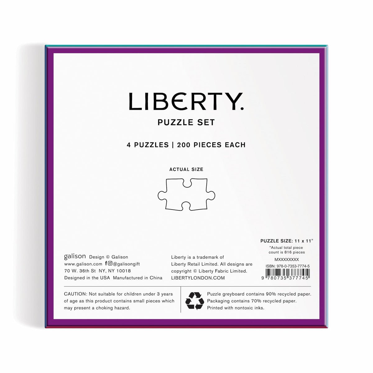 Liberty Power of Love 4x200 - díszdobozban Galison 200 darabos kirakó puzzle (GA-9780735377745 9780735377745) - puzzlegarden