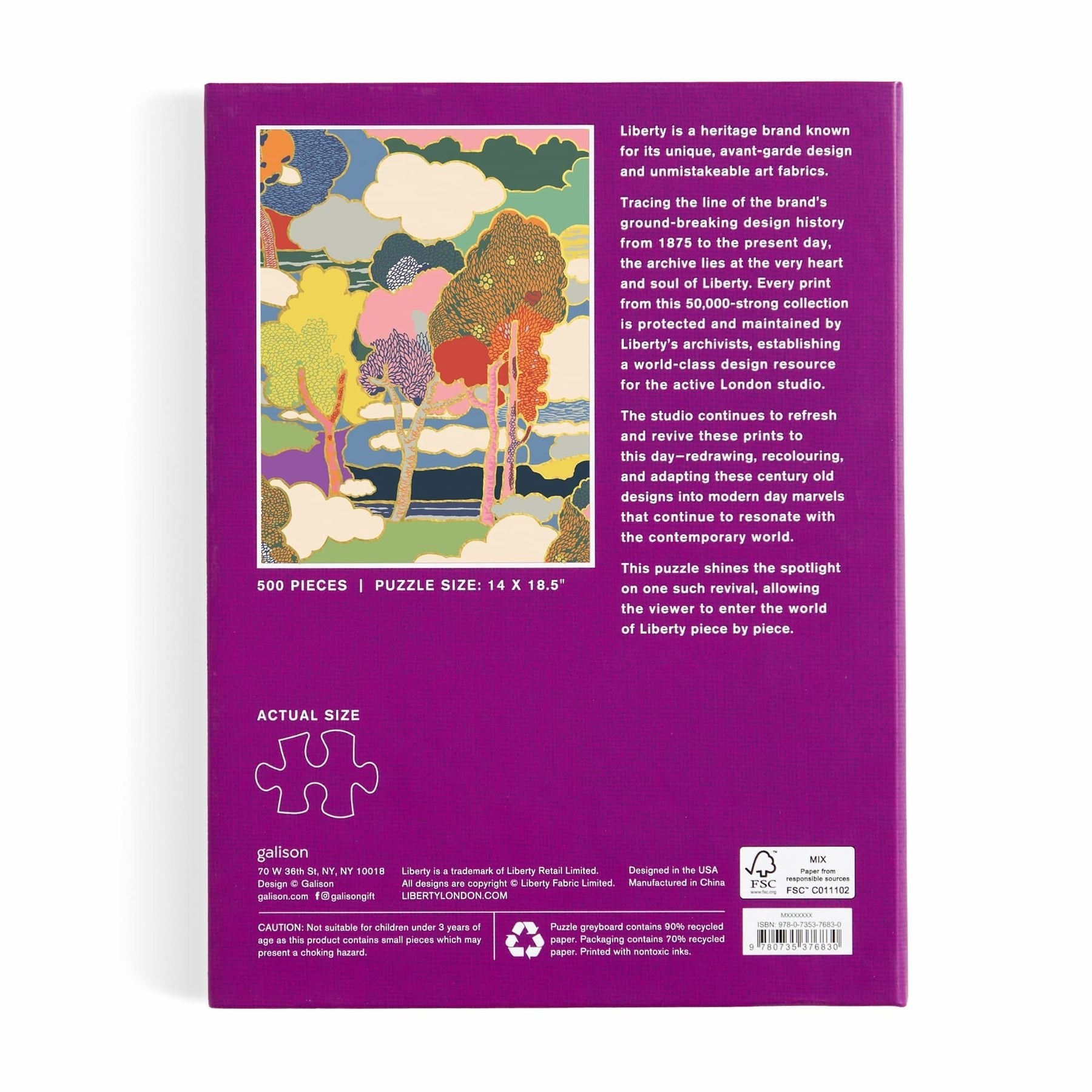 Liberty – Prospect Road könyvesbolt - díszdobozban Galison 500 darabos kirakó puzzle (GA-9780735376830) - puzzlegarden