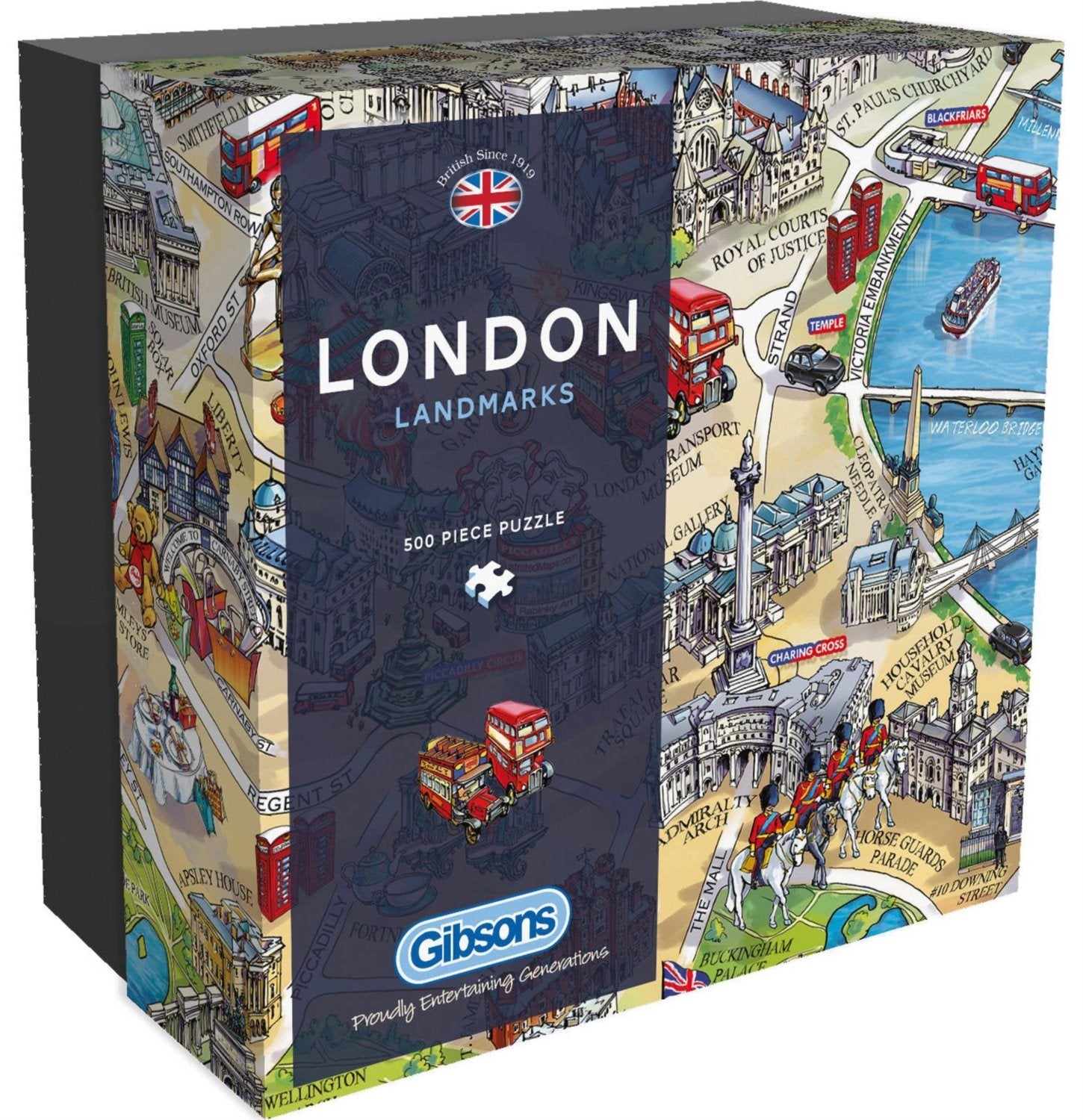 London Nevezetességei Gibsons 500 darabos kirakó puzzle (G-G3402 5012269034028) - puzzlegarden