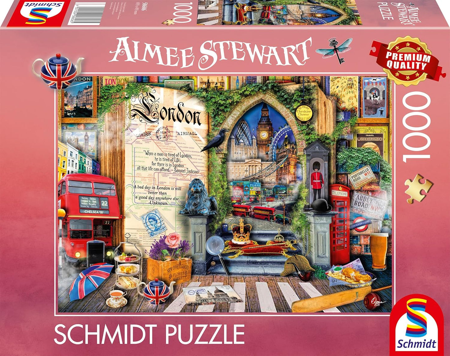 Londoni emlékek Schmidt Spiele 1000 darabos kirakó puzzle (SCH - 58606) - puzzlegarden