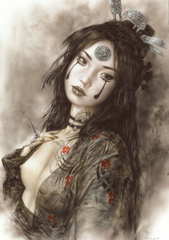 Luis Royo - Dead Moon - Jakuza Lány Educa 1000 darabos kirakó puzzle (ED-19267 8412668192676) - puzzlegarden