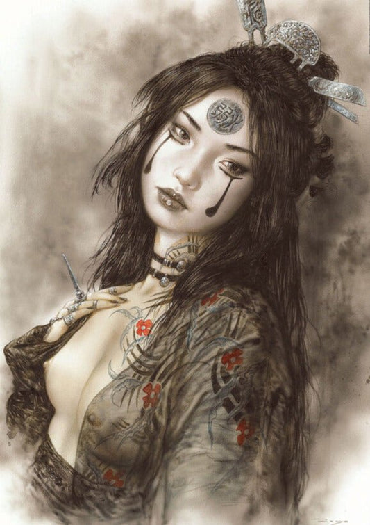 Luis Royo - Dead Moon - Jakuza Lány Educa 1000 darabos kirakó puzzle (ED-19267 8412668192676) - puzzlegarden