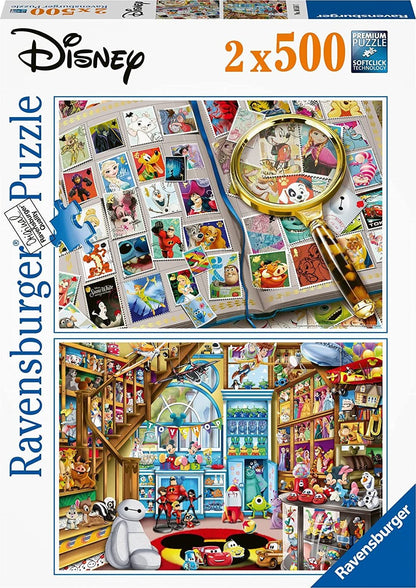 Bélyegek és Játékok 2x500 darabos Ravensburger puzzle kirakó (80558)