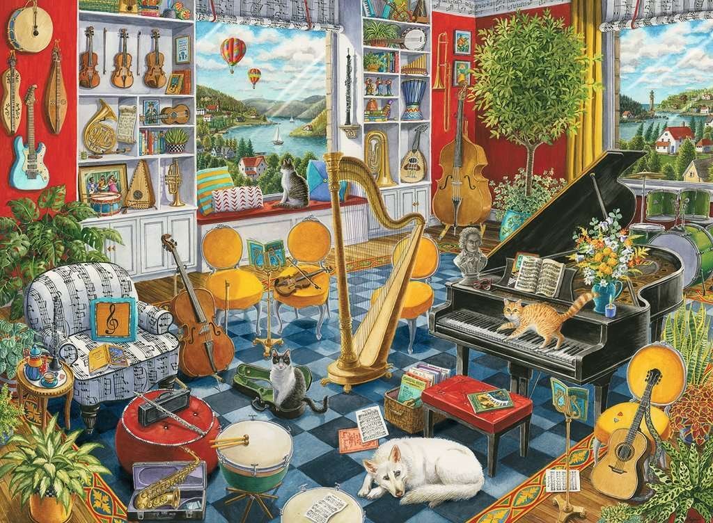 The Music Room 500 darabos Ravensburger puzzle kirakó (16836)