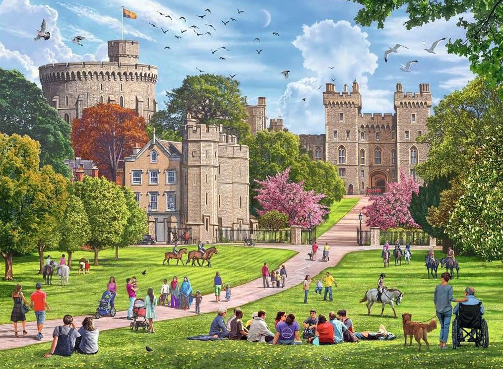 Boldog Napok No. 5, Királyi Lakóhelyek 4x500 darabos Ravensburger puzzle kirakó (17140)