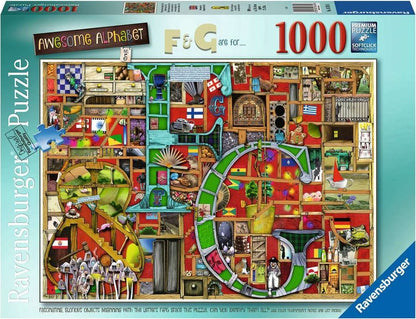 Awesome Alphabet F & G Ravensburger 1000 darabos kirakó puzzle (RA-16761 4005556167616) - puzzlegarden