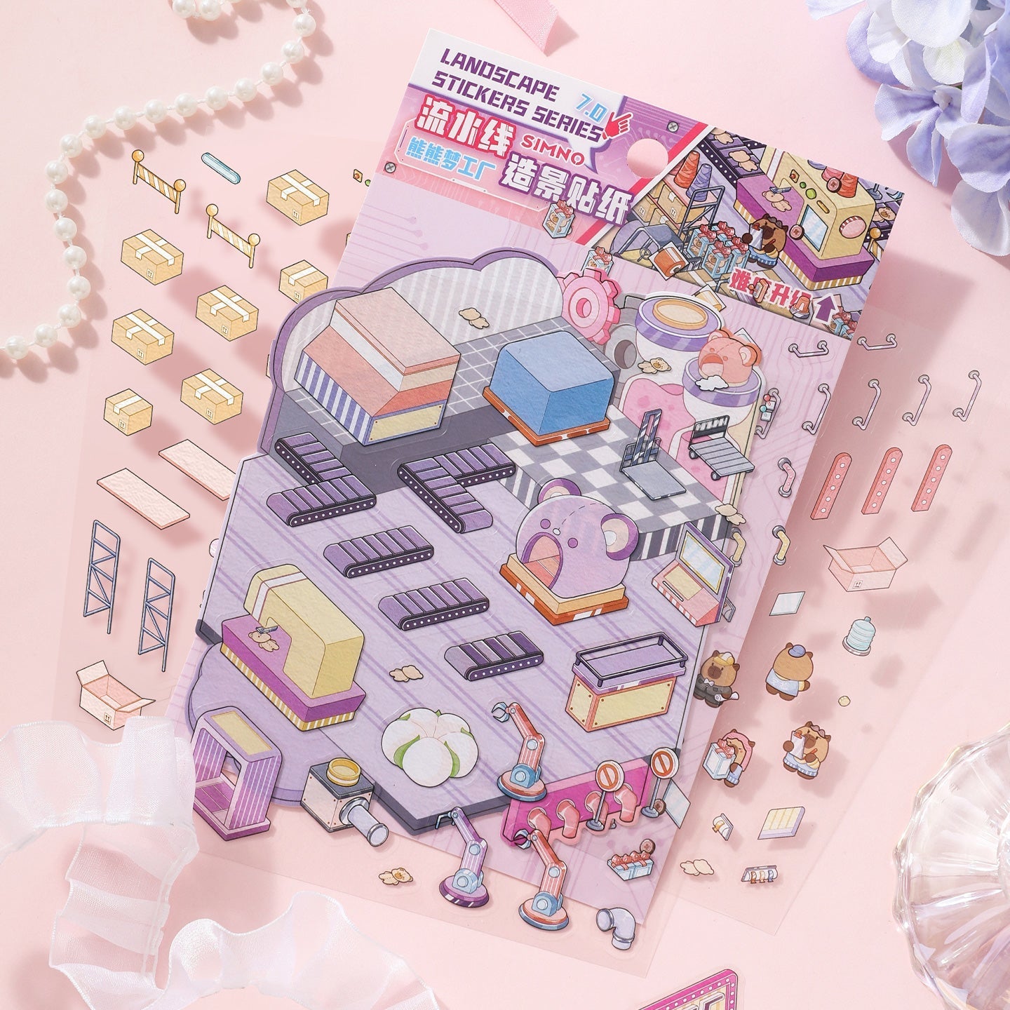 Maciálom - gyár - matricajelenet Simno 1 darabos kirakó puzzle (SN-6941776325215) - puzzlegarden