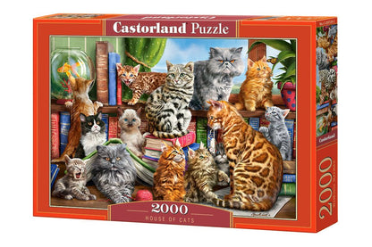 Macskák háza Castorland 2000 darabos kirakó puzzle (C-200726 5904438200726) - puzzlegarden