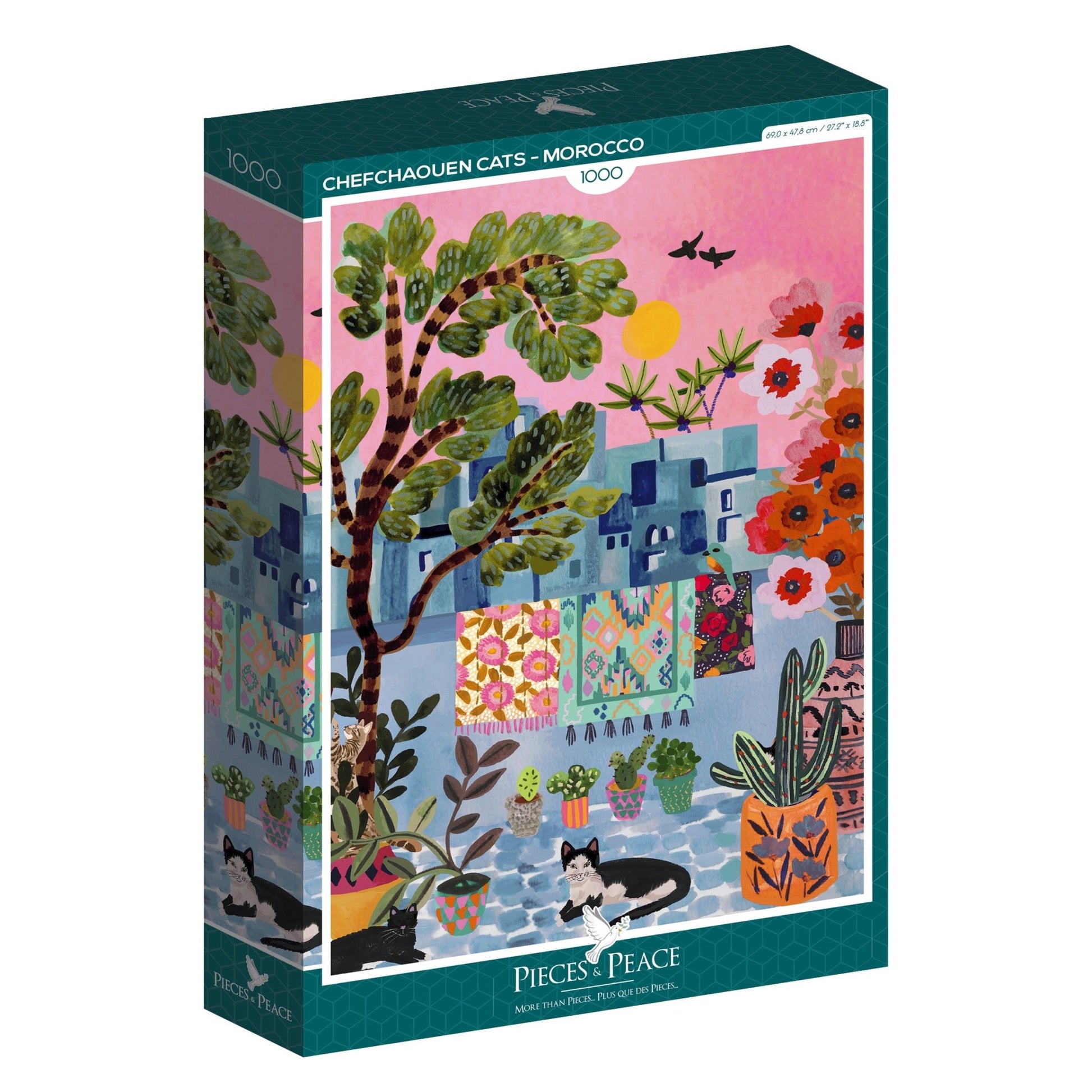 Macskák Sefsávenben Pieces & Peace 1000 darabos kirakó puzzle (PP-0038 3770001400389) - puzzlegarden