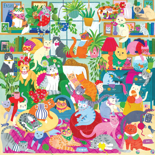 Macskás délután Mudpuppy 500 darabos kirakó puzzle (GA - 9780735380806) - puzzlegarden